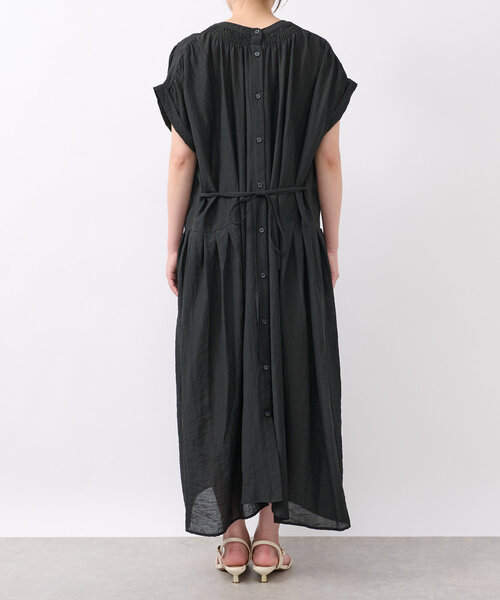 「un dix cors」 半袖ワンピース FREE ブラック レディース_画像9