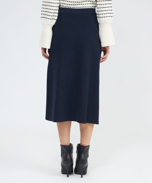 【新品】EPOCA La maglia due フリンジAライン ニットスカート EPOCA（エポカ） スカート 「La maglia due」 フリンジAライン ニット