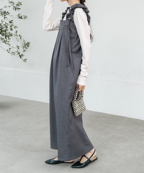 「Bab」 ノースリーブワンピース M ベージュ レディース_画像8