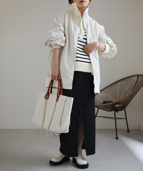 「ap retro」 ブルゾン FREE カーキ レディース_画像2