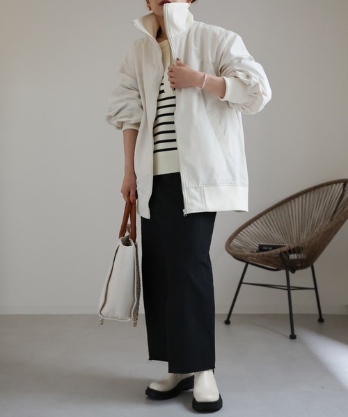 「ap retro」 ブルゾン FREE カーキ レディース_画像3