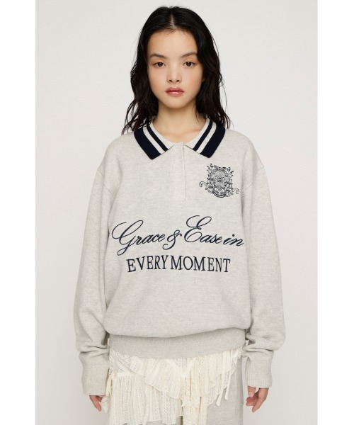 SLY（スライ） ニット セーター OVER SIZE JQ TOPS オーバーサイズ