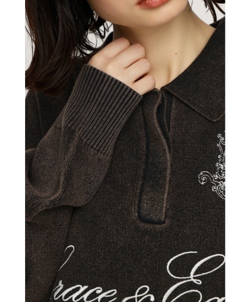 SLY（スライ） ニット セーター OVER SIZE JQ TOPS オーバーサイズ