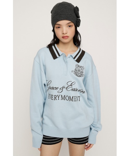 SLY（スライ） ニット セーター OVER SIZE JQ TOPS オーバーサイズ