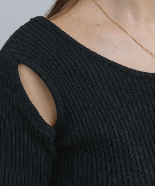 「NEUNA」 ニットワンピース SMALL アイボリー レディース_画像2