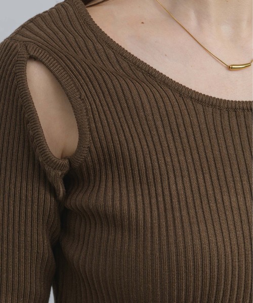 「NEUNA」 ニットワンピース SMALL アイボリー レディース_画像4