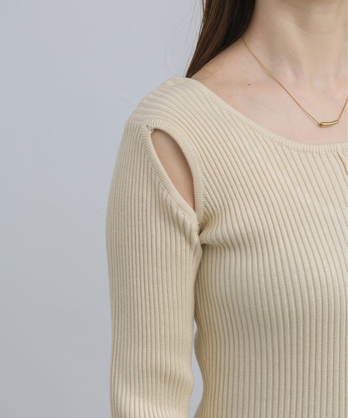 「NEUNA」 ニットワンピース SMALL アイボリー レディース_画像6