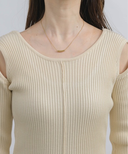 「NEUNA」 ニットワンピース SMALL アイボリー レディース_画像7