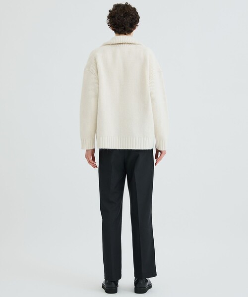 「CITY」 長袖ニット 1 ブラック メンズ_画像5