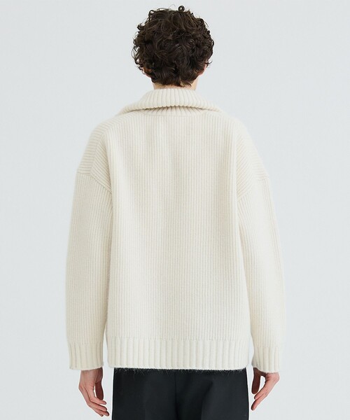 「CITY」 長袖ニット 1 ブラック メンズ_画像8