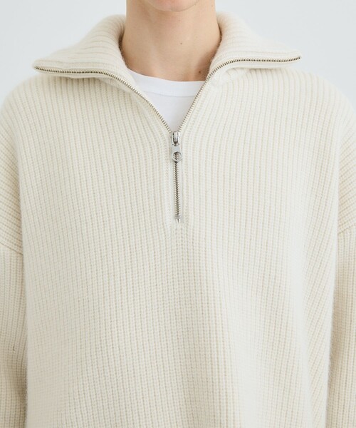 「CITY」 長袖ニット 1 ブラック メンズ_画像9