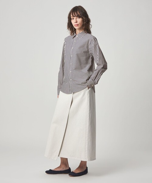 【未使用】【タグ付き】＜Steven Alan＞コットン ストライプシャツ STEVEN ALAN（スティーブンアラン） ブラウス シャツ 「Steven Alan