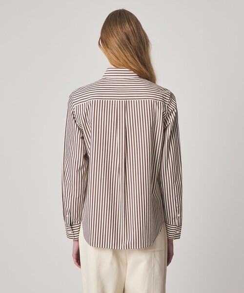 【オシャレ⭐STEVEN ALAN】紺　白　ストライプシャツ　サイズS STEVEN ALAN（スティーブンアラン） シャツ ヘイズ ストライプ