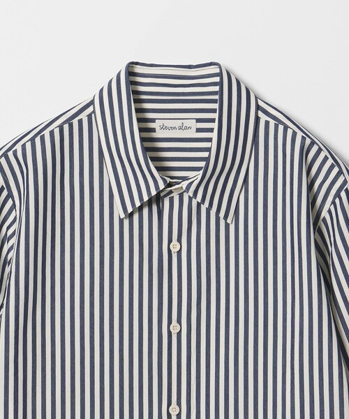 【未使用】【タグ付き】＜Steven Alan＞コットン ストライプシャツ STEVEN ALAN（スティーブンアラン） ブラウス シャツ 「Steven Alan