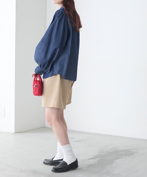 「BONLECILL」 長袖シャツ FREE ネイビー レディース_画像9