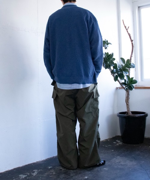 「GLOSTER」 ニットカーディガン M ブラック メンズ_画像9