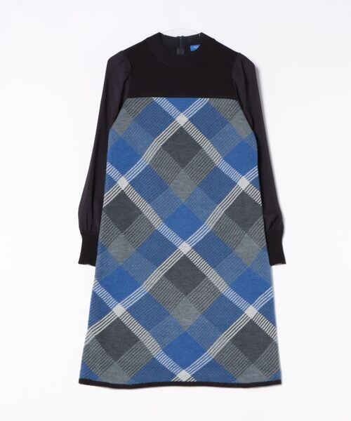 雑誌掲載 BLUE LABEL CRESTBRIDGE ワンピース 38 BLUE LABEL CRESTBRIDGE（ブルーレーベルクレストブリッジ） 長袖