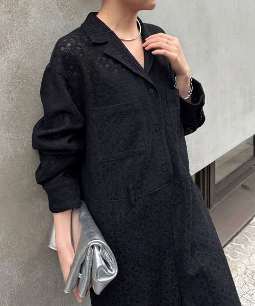 コラージュ ガリャルダガランテ リネンライクジャンプスーツ ネイビー COLLAGE GALLARDAGALANTE（コラージュガリャルダガランテ）の「リネン