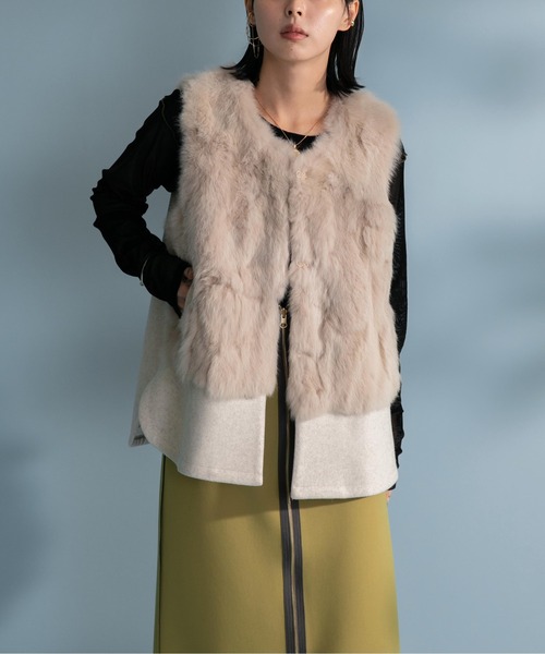 Eimee Law（エイミーロウ） ベスト 38 ライトベージュ レディース