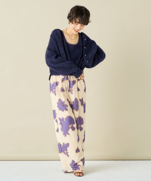 「NOLLEY'S」 ノースリーブニット 38 キャメル レディース_画像3