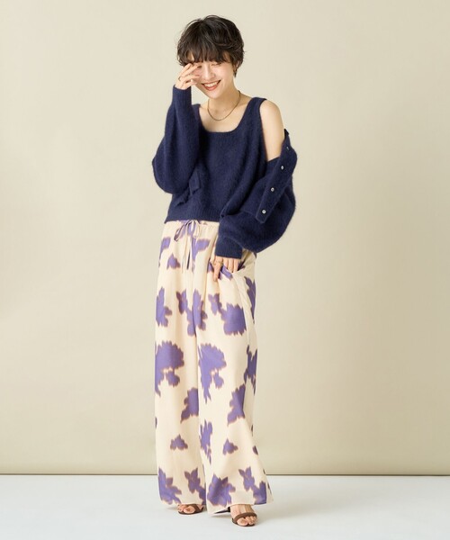 「NOLLEY'S」 ノースリーブニット 38 キャメル レディース_画像4
