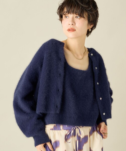 「NOLLEY'S」 ノースリーブニット 38 キャメル レディース_画像6