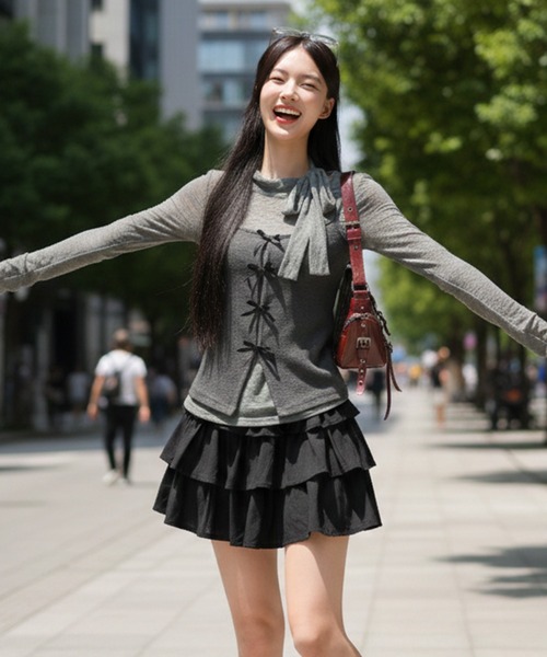Pt18kg レイヤード風ビスチェトップス レディース : ZOZOTOWN Yahoo!店
