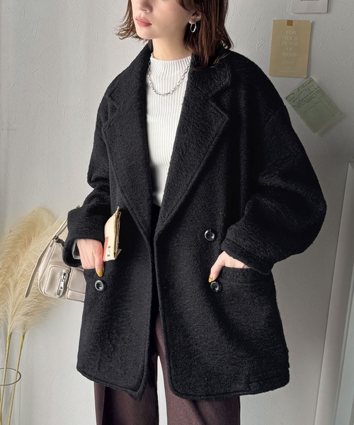 「classicalelf」 ピーコート SMALL グレー レディース_画像2