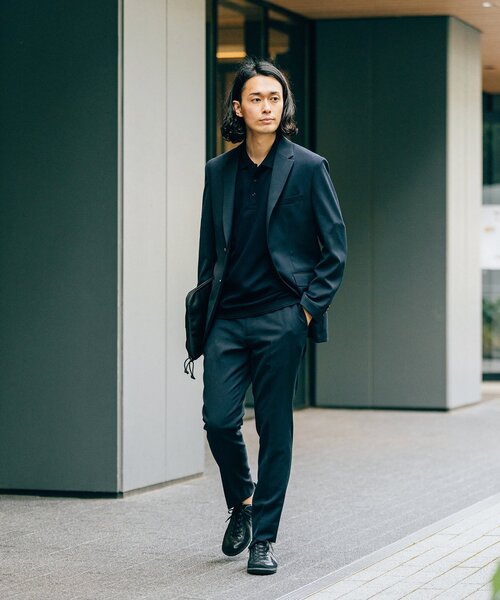 EDIFICE（エディフィス） スラックス MEDIUM ネイビー メンズ