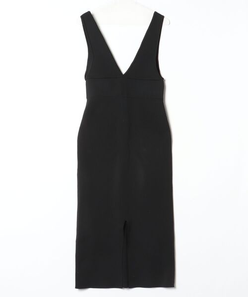 「NATURAL BEAUTY BASIC」 ノースリーブワンピース MEDIUM ブラック レディースの画像