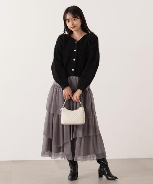 「PROPORTION BODY DRESSING」 ニットカーディガン FREE ホワイト レディース_画像5