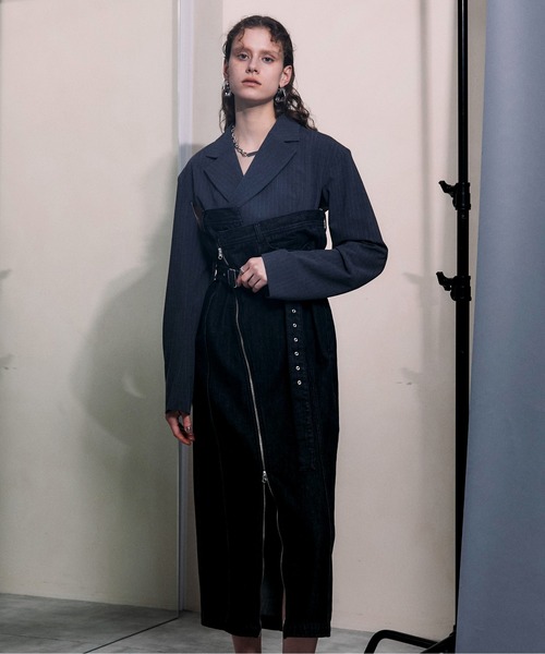 「PRANK PROJECT」 ドッキングワンピース FREE ブルー レディース_画像2