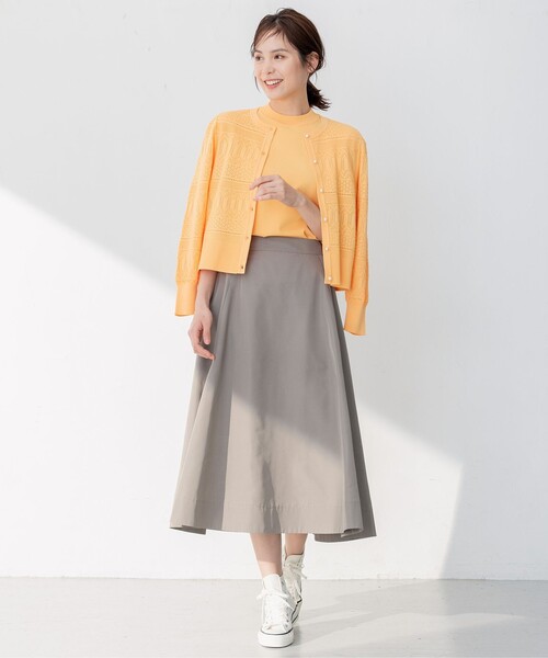 「組曲」 フレアスカート 7 ベージュ レディース_画像9