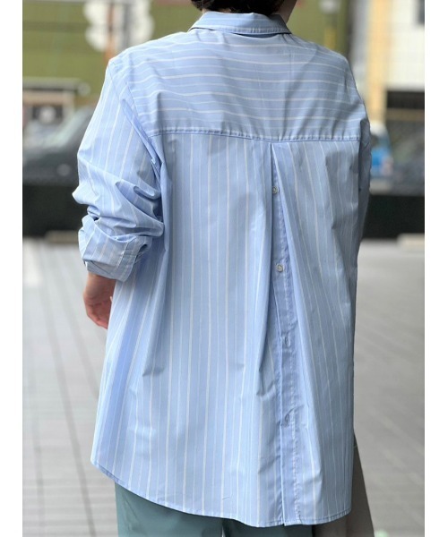 「fleur by mint breeze」 長袖シャツ 3L ライトグリーン レディース_画像6