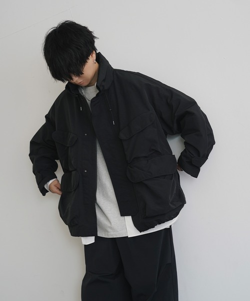 「WYM LIDNM」 ナイロンブルゾン M オリーブ メンズ_画像5