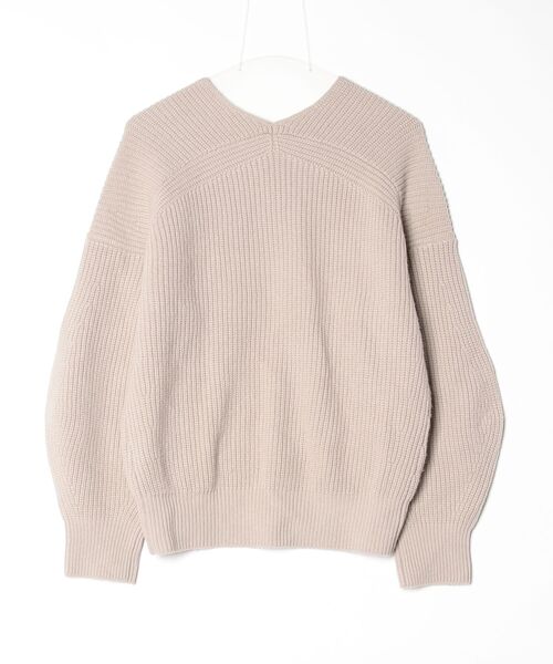 「DESIGNWORKS」 長袖ニット 38 ベージュ レディース_画像2