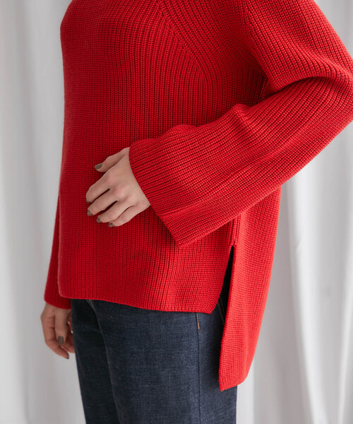 「BATONER」 長袖ニット SMALL ブラウン レディース_画像2
