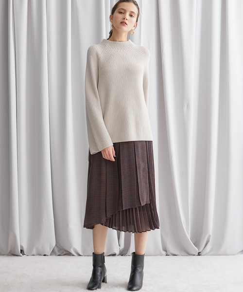 「BATONER」 長袖ニット SMALL ブラウン レディース_画像3