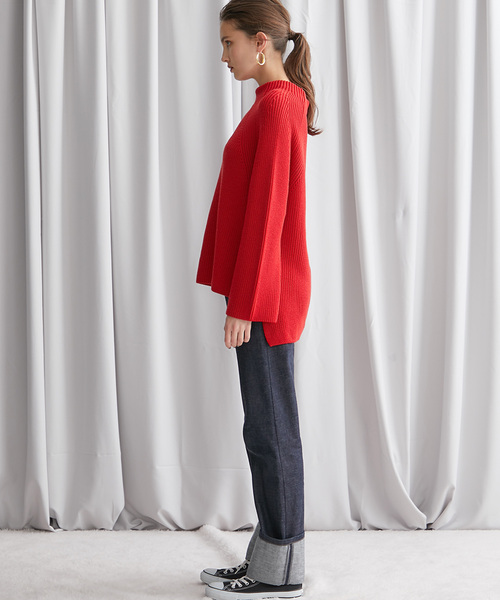 「BATONER」 長袖ニット SMALL ブラウン レディース_画像5
