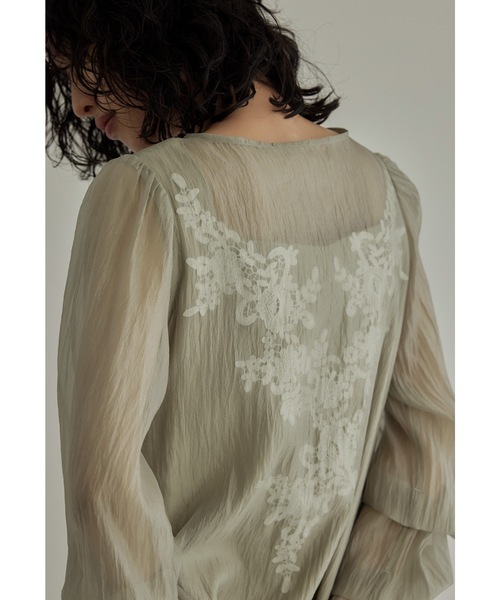 「niana」 長袖ワンピース M グレー レディースの画像