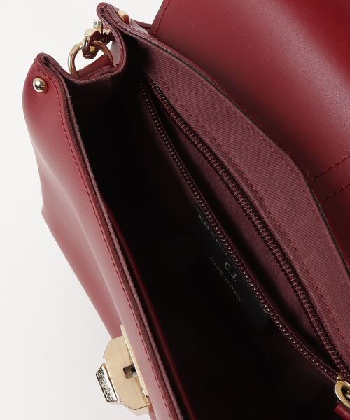 「GIANNI NOTARO」 レオパードショルダーバッグ - レッド レディース_画像4