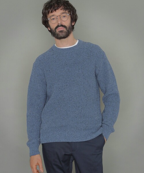 MACKINTOSH LONDON（マッキントッシュ ロンドン） 長袖ニット L ブルー 
