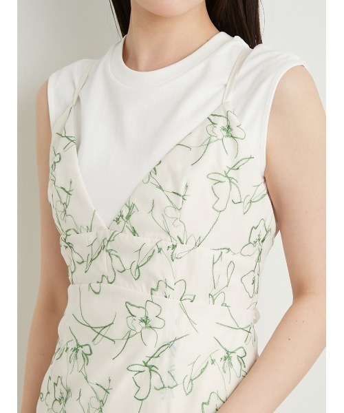 「LILY BROWN」 サロペットスカート ONE SIZE ホワイト レディース_画像7