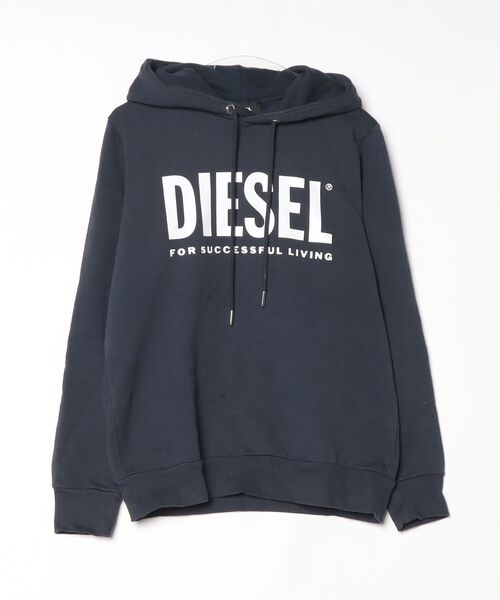 「DIESEL」 プルオーバーパーカー SMALL ネイビー メンズ