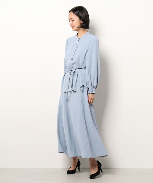 「BLUE LABEL CRESTBRIDGE」 キャミソールワンピース 36 ブラック レディースの画像