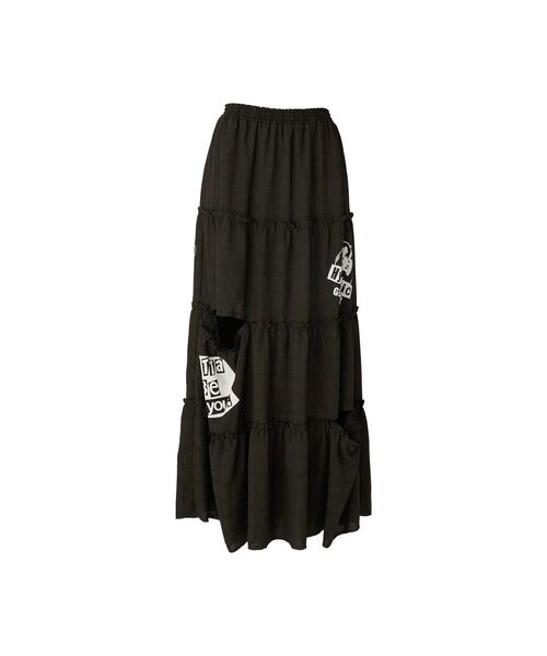 HYSTERIC GLAMOUR フレアロングスカート STYLING | HYSTERIC GLAMOUR ONLINE STORE ヒステリックグラマー