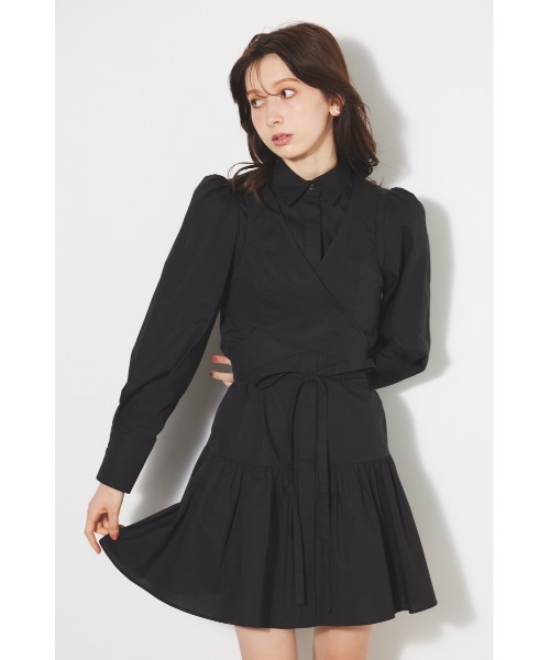 「rienda」 コンビワンピース FREE ベージュ レディース_画像6