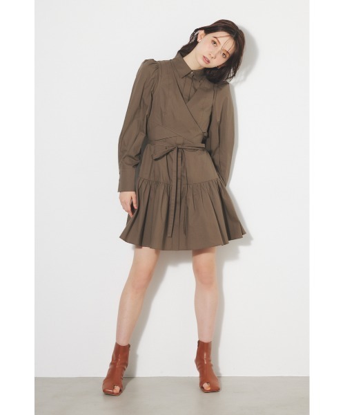 「rienda」 コンビワンピース FREE ベージュ レディース_画像9