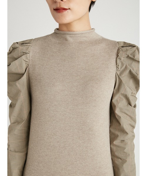 「styling/」 ニットワンピース 0 ベージュ レディース_画像4