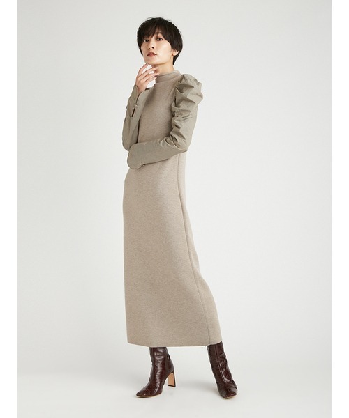 「styling/」 ニットワンピース 0 ベージュ レディース_画像6